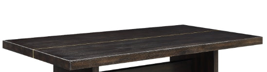 Jaramillo Dining Table - Espresso, Gold Finish