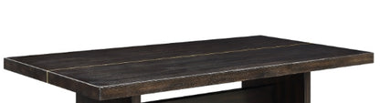 Jaramillo Dining Table - Espresso, Gold Finish