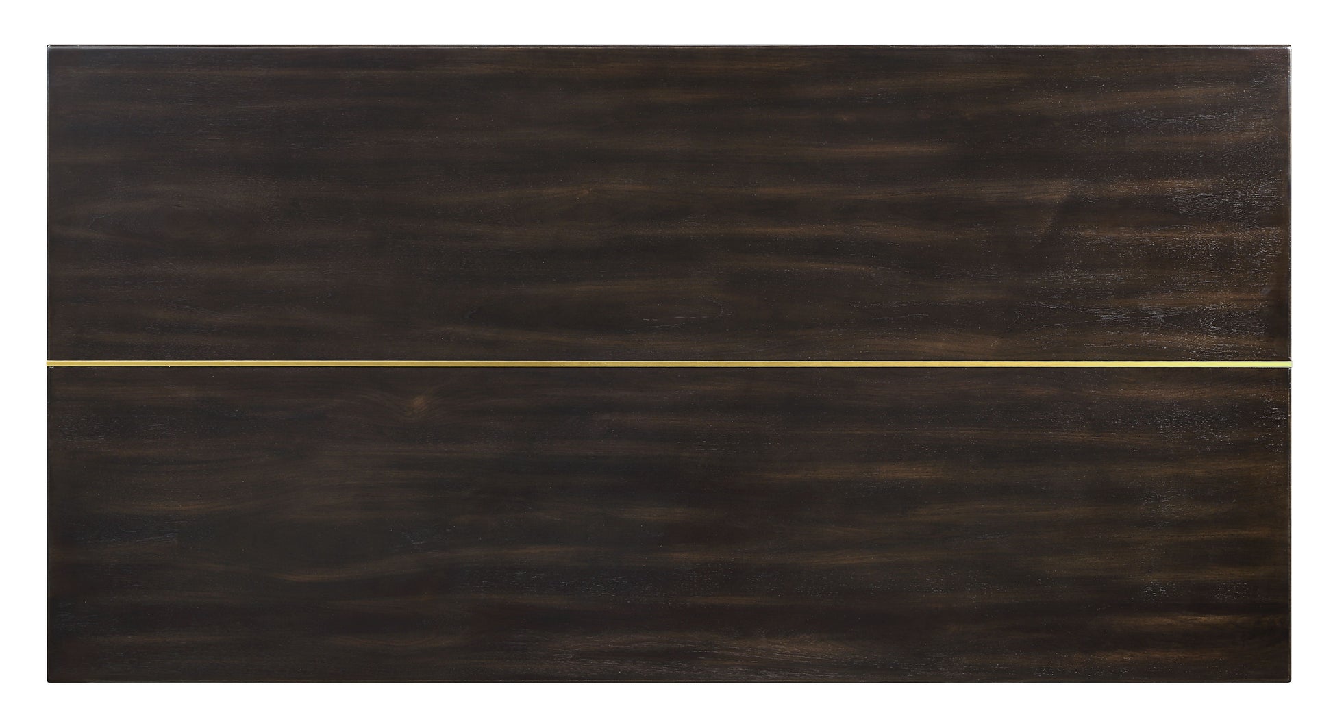 Jaramillo Dining Table - Espresso, Gold Finish