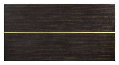 Jaramillo Dining Table - Espresso, Gold Finish