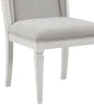 Light Gray Linen Side Chair Set of 2 - Dining Room Seating
