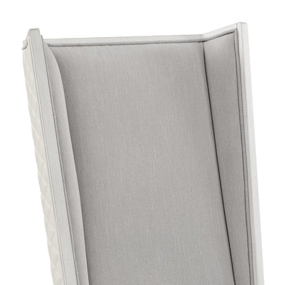 Light Gray Linen Side Chair Set of 2 - Dining Room Seating