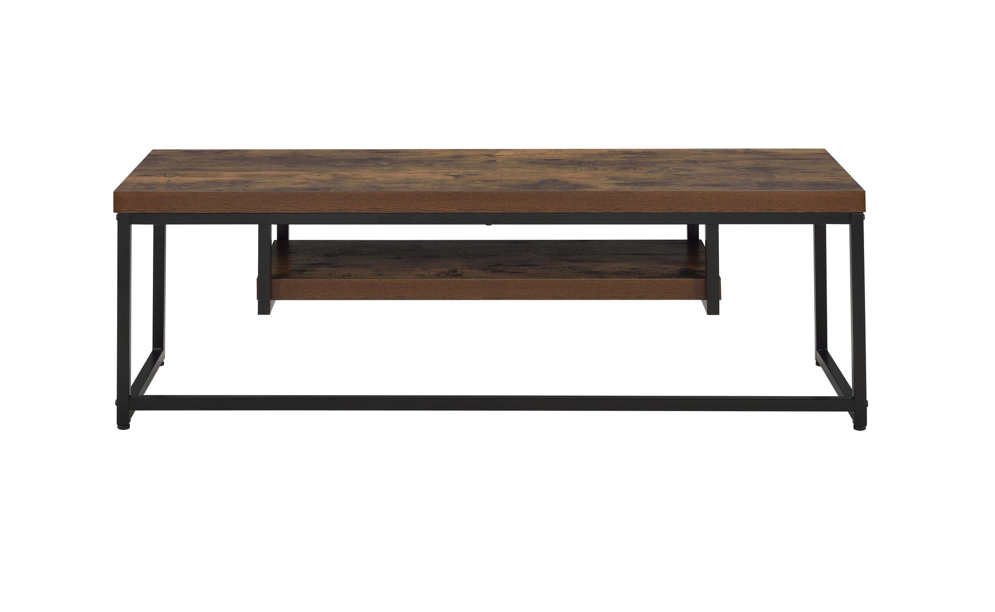 50 Inch TV Stand - Black Oak Media Console for Living Room