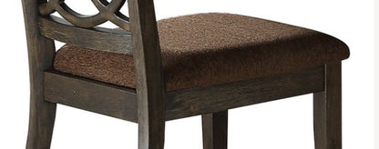 Espresso Brown Fabric Side Chair - 2 Pack