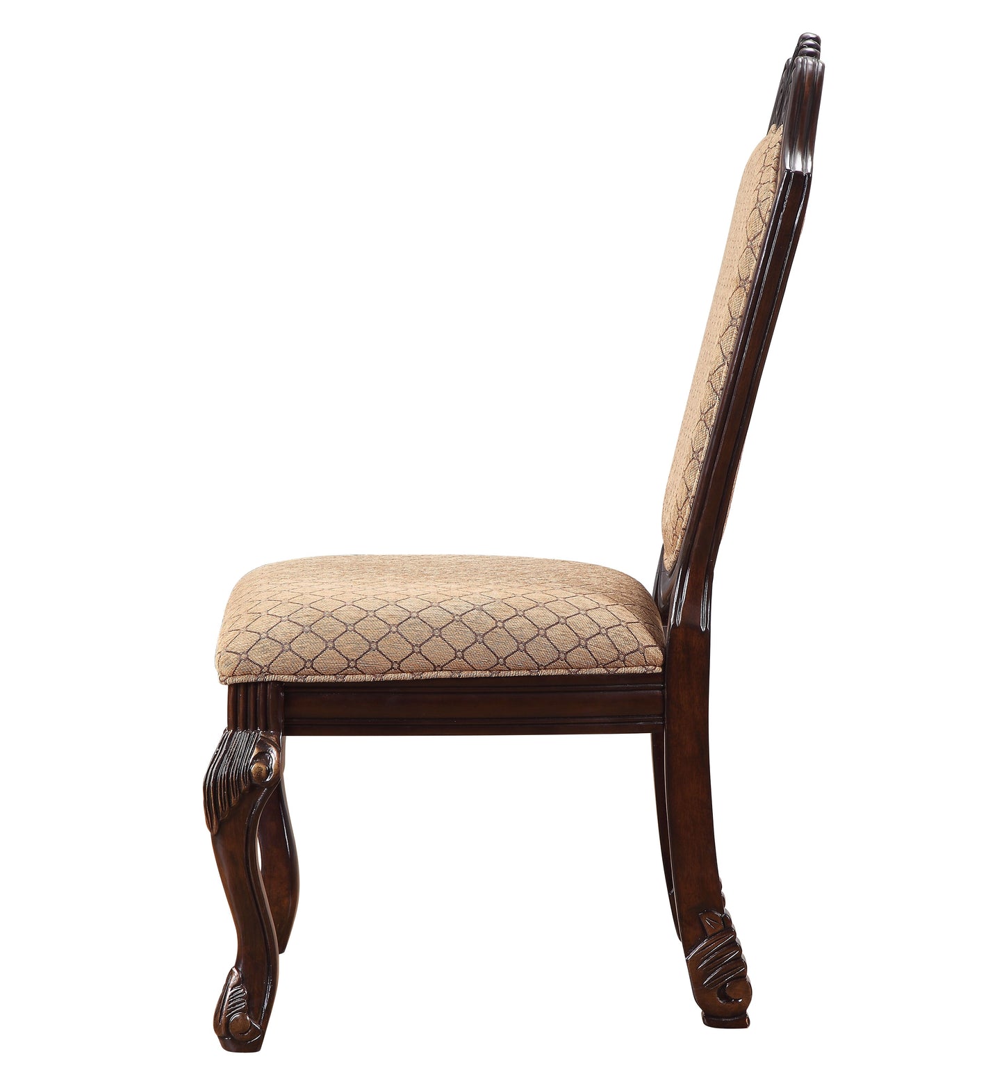 Espresso Fabric Side Chairs - Set of 2