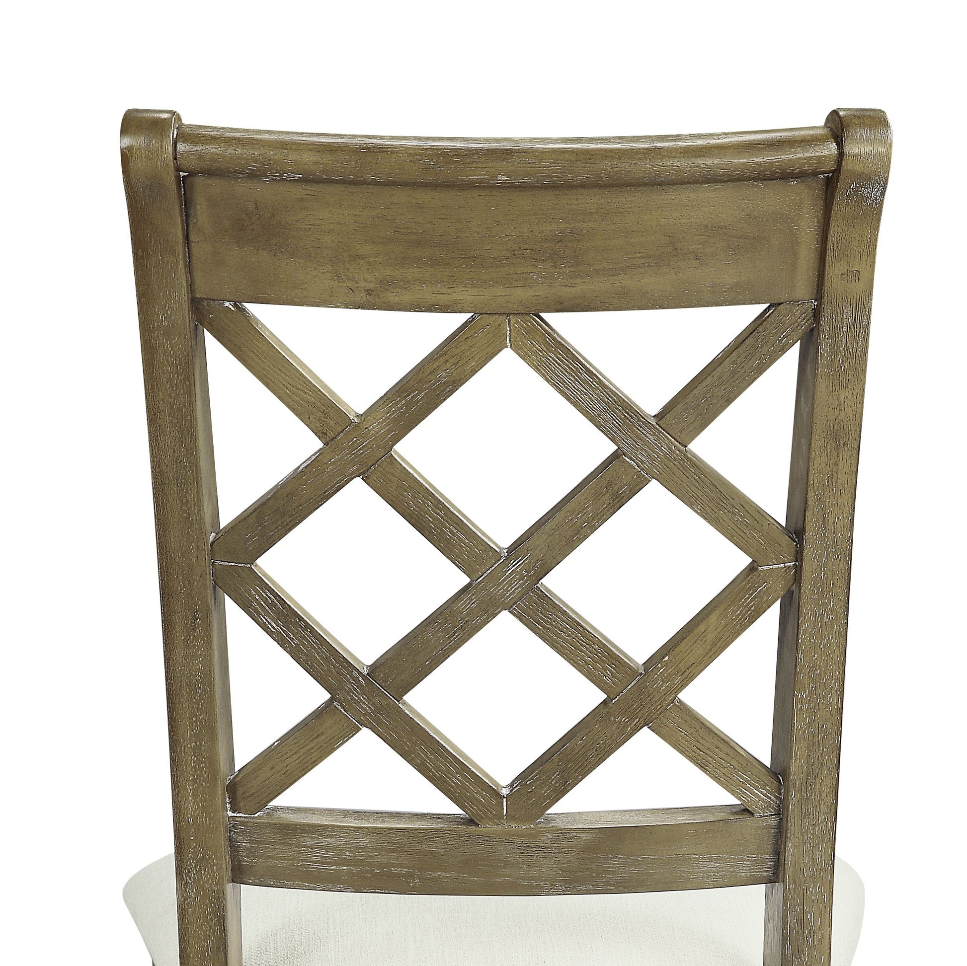 Beige Linen Dining Side Chair Set of 2 for Dining Room