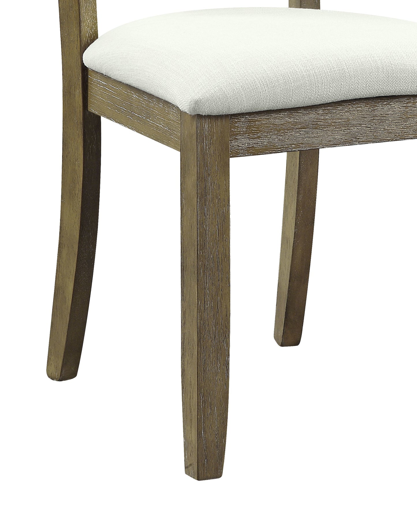 Beige Linen Dining Side Chair Set of 2 for Dining Room