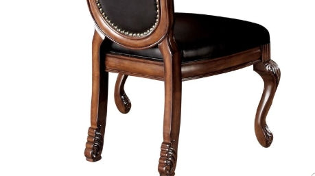 Black Cherry Dining Chair Set of 2 - Armless Side Chairs for Dining Room