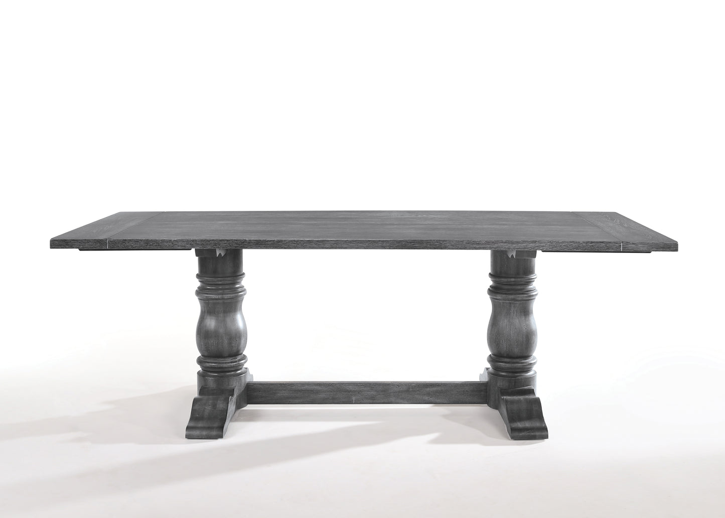 Leventis Weathered Gray Finish Dining Table
