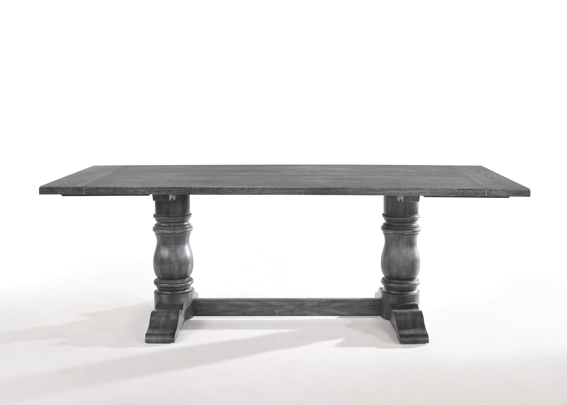 Leventis Weathered Gray Finish Dining Table