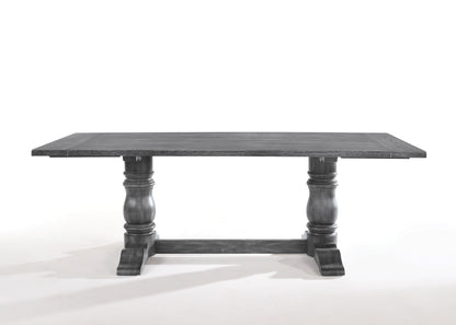 Leventis Weathered Gray Finish Dining Table