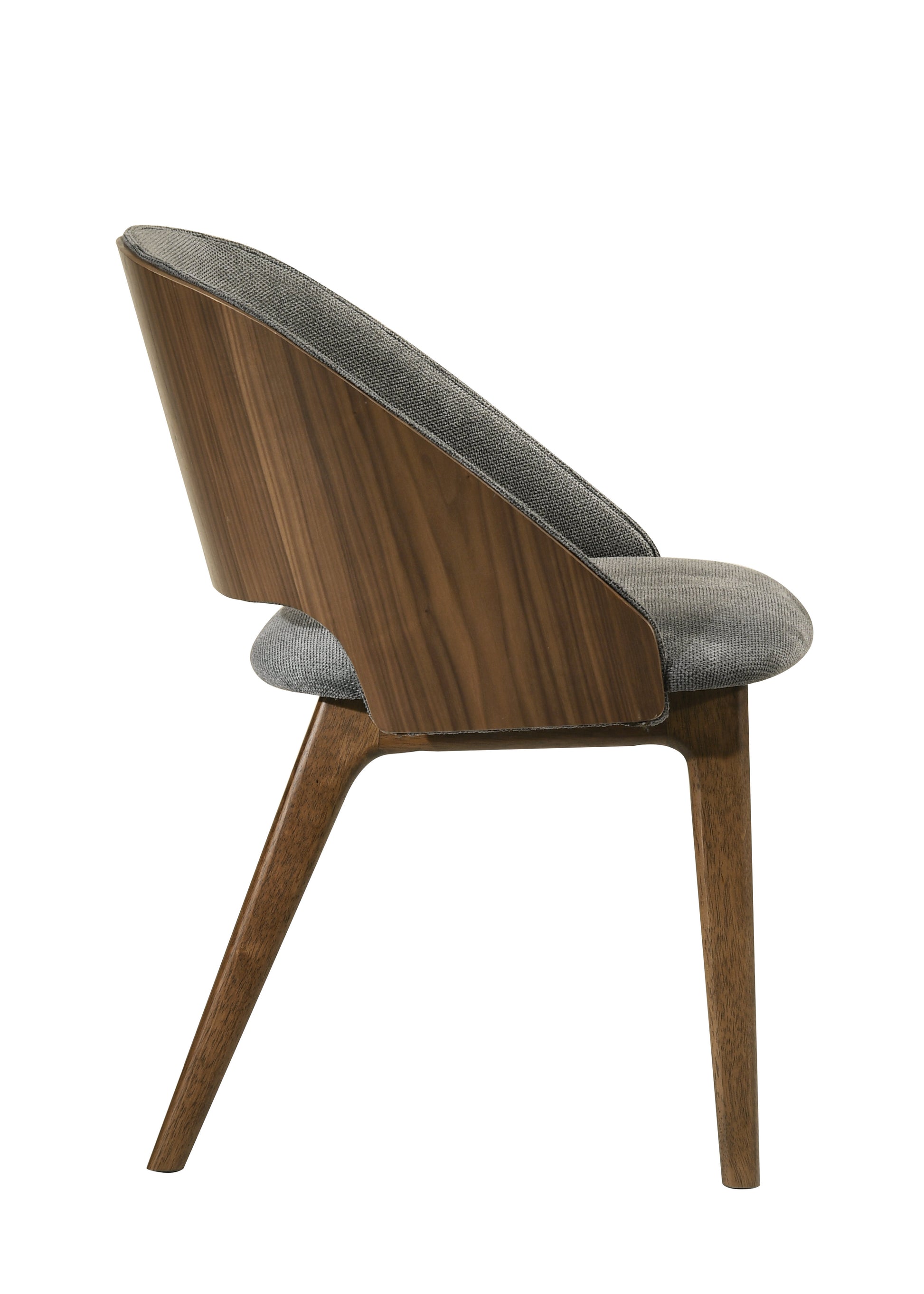 Gray Walnut Side Chairs Set of 2 - Dining Room Seating