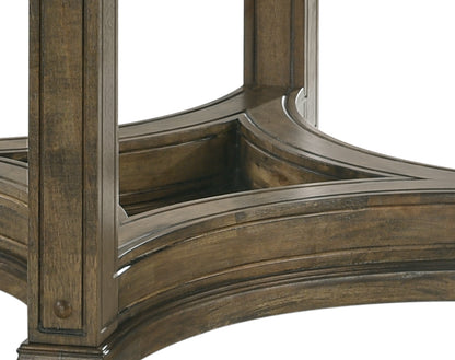 Weathered Oak Round Dining Table - 47 Inch