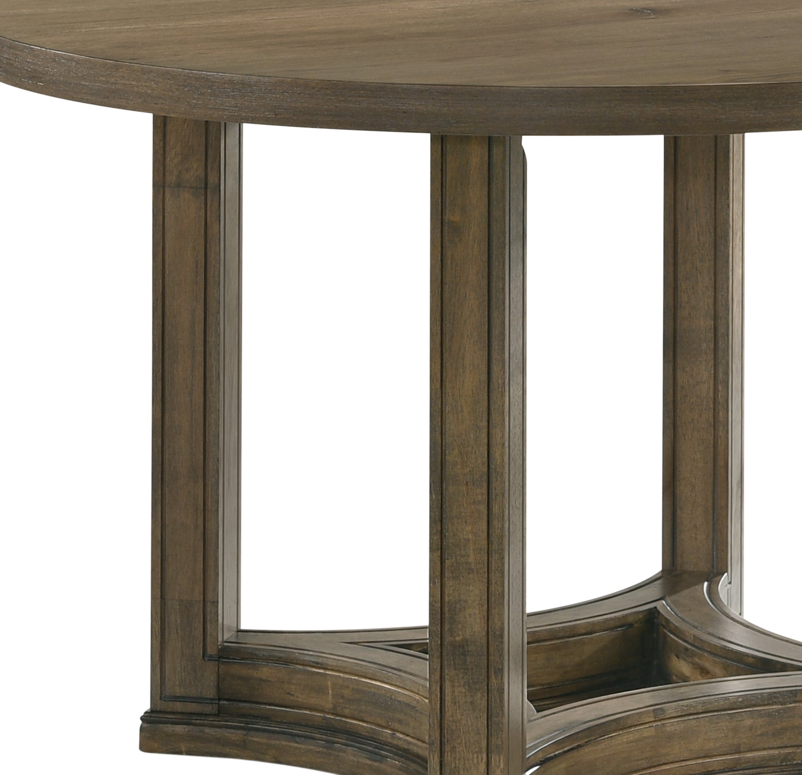 Weathered Oak Round Dining Table - 47 Inch