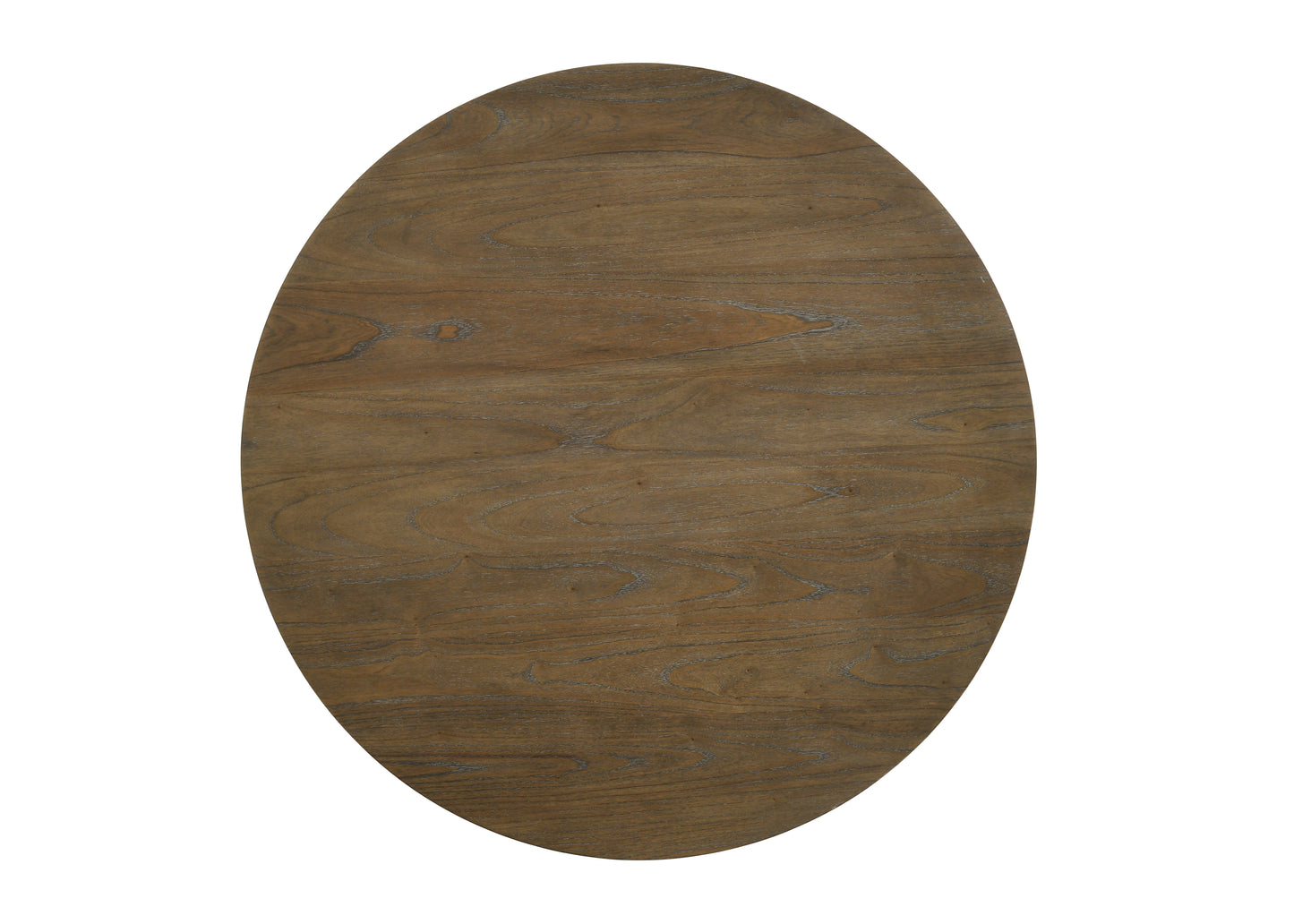 Weathered Oak Round Dining Table - 47 Inch
