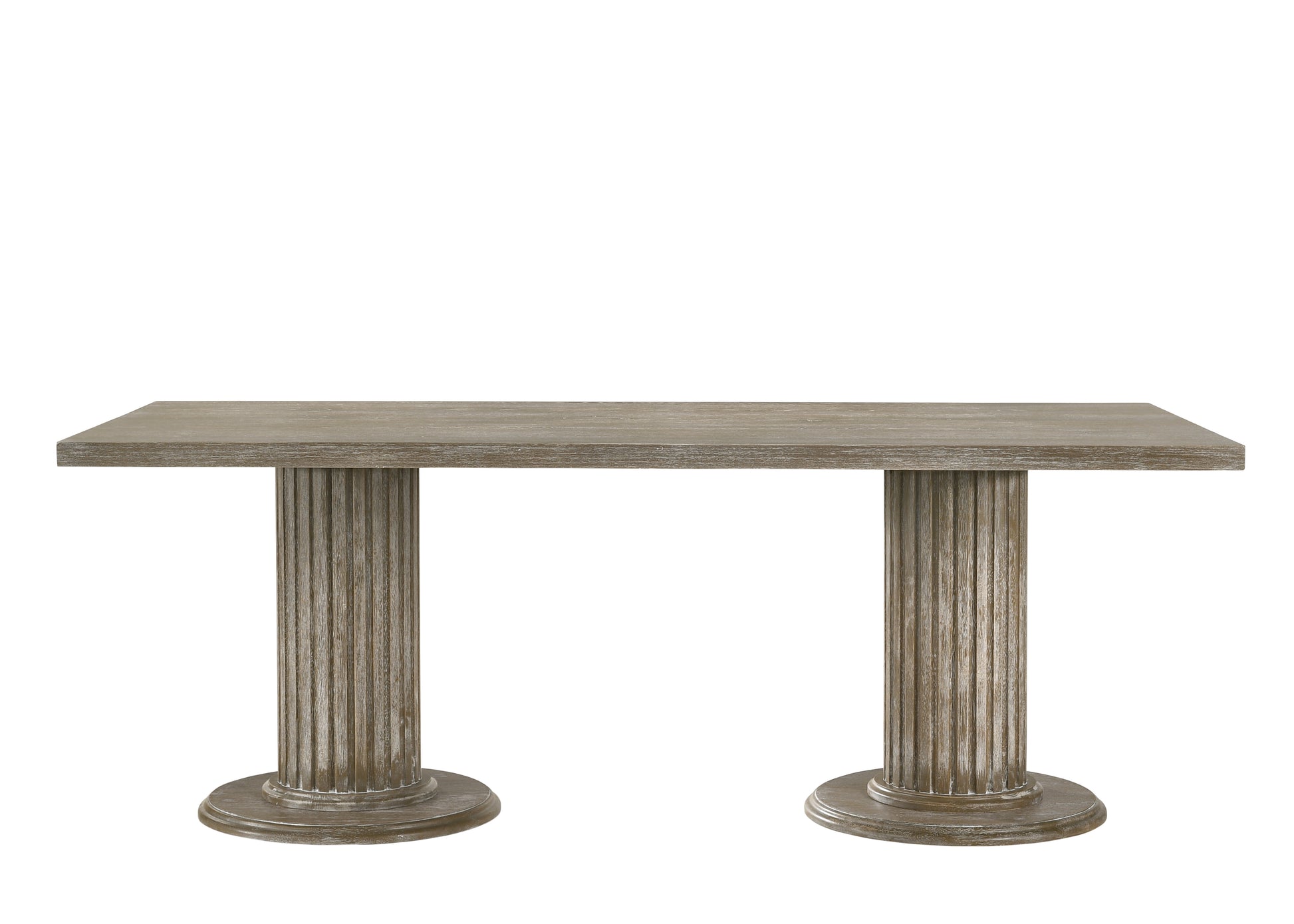 Gray Dining Table - 84" Rectangular Table