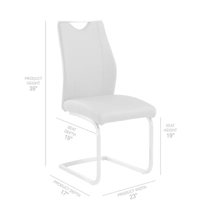 Black Upholstered Dining Chairs - Set of 2 for Dining Room