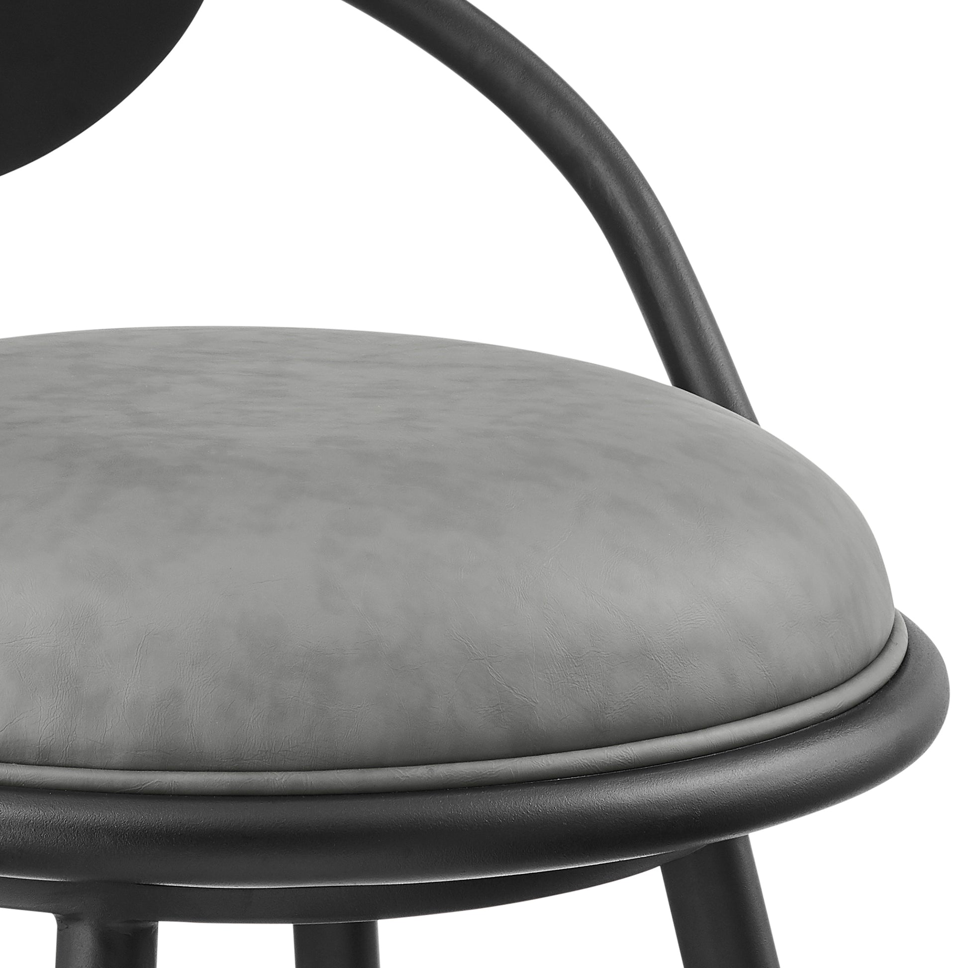 Gray Swivel Bar Stool - 30" Height Iron Base