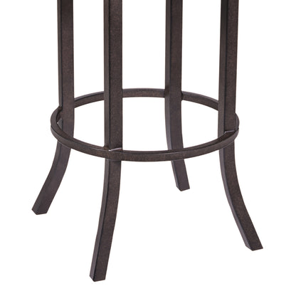 Brown Upholstered Barstool - 30" Dining Armchair