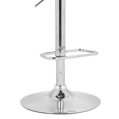 Swivel Bar Stool with Walnut Wood Base for Dining Room Seating