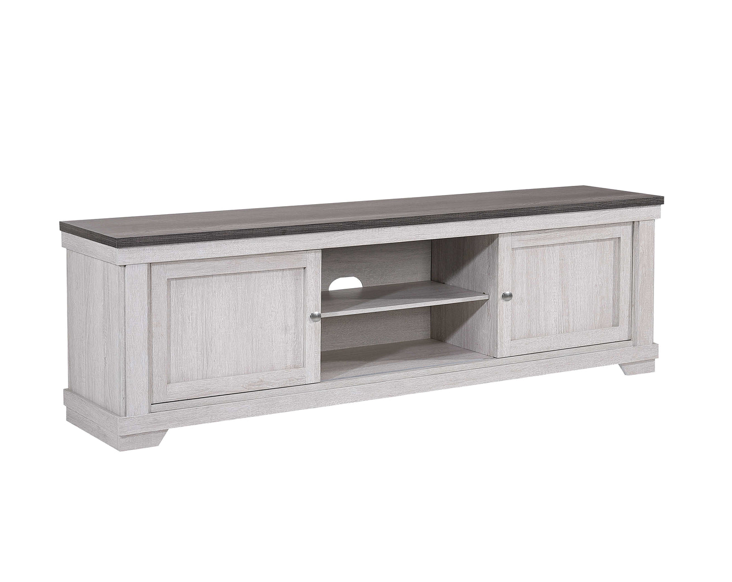 Beige Brown Wood TV Stand 60-70 Inch Entertainment Console