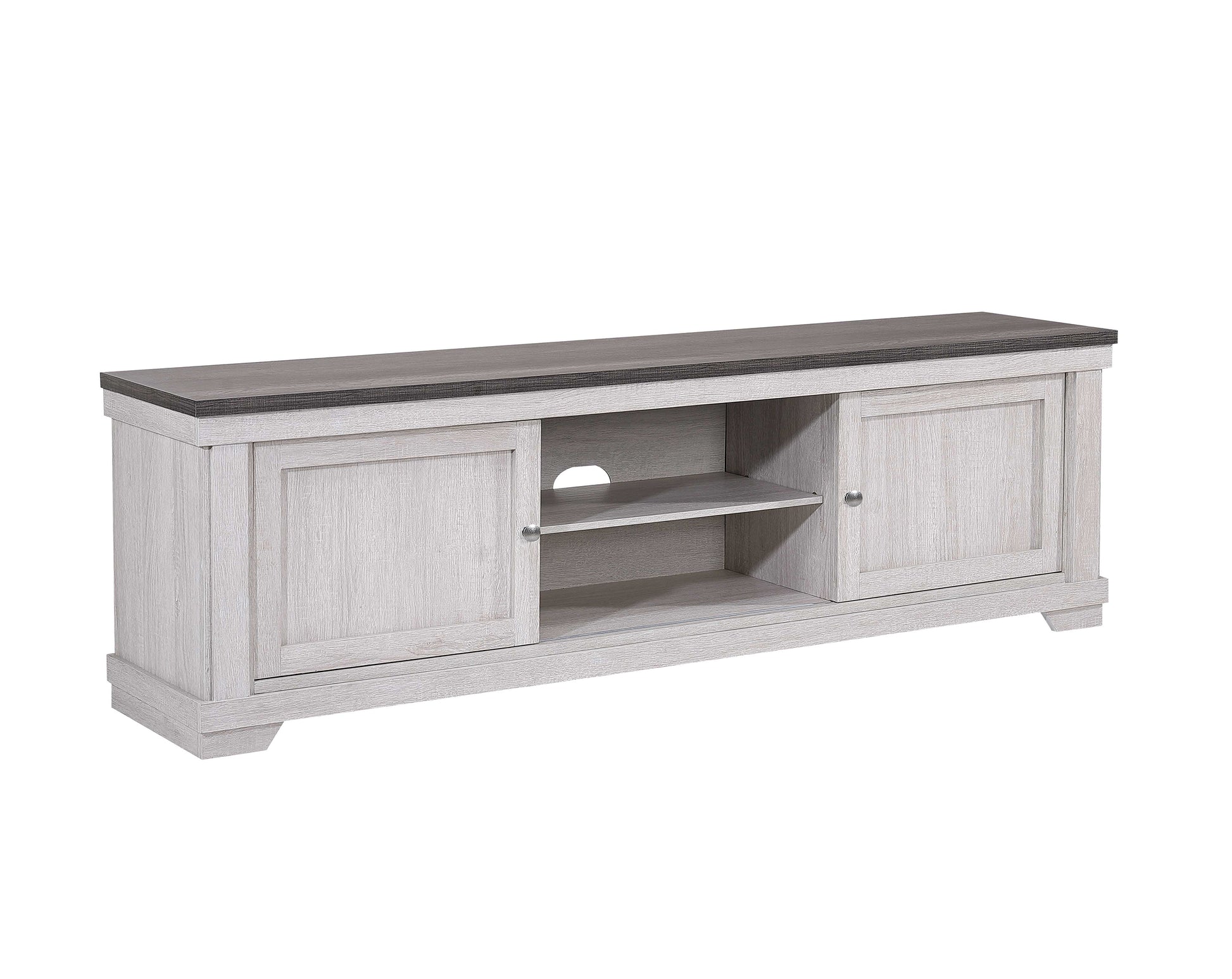 Beige Brown Wood TV Stand 60-70 Inch Entertainment Console