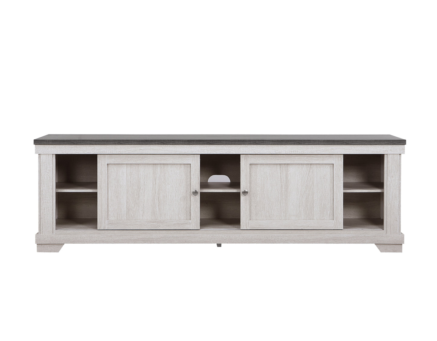 Beige Brown Wood TV Stand 60-70 Inch Entertainment Console