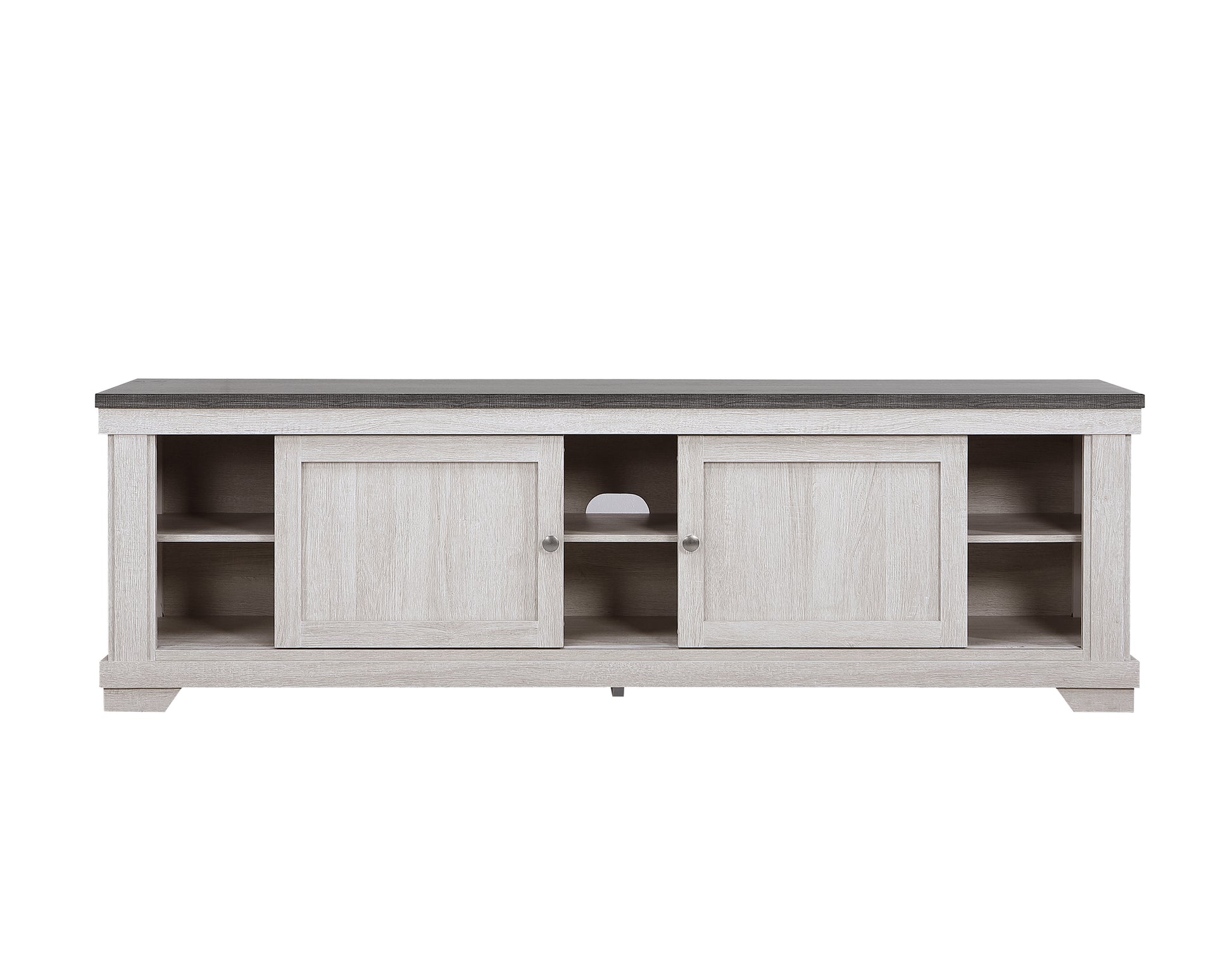 Beige Brown Wood TV Stand 60-70 Inch Entertainment Console