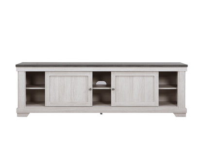 Beige Brown Wood TV Stand 60-70 Inch Entertainment Console