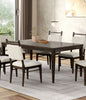 Modern Dining Table Dark Walnut Rubber wood 1pc Table Dining Room Furniture