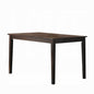 Espresso Finish Dining Table 1pc Wooden Kitchen Transitional Dining Furniture