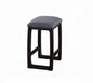 1pc Counter Height Stool with Footrest Padded Seat Cushion Espresso Finish Wood Dining Room Furniture