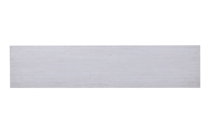 Iris 70" TV Stand Console - White Walnut Fireplace & Heater