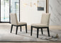 Jacopo Set of 2 Beige Contemporary Fabric 19"W Dining Chair