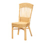Modern Bohemian Natural Brown Rattan Dining Chair