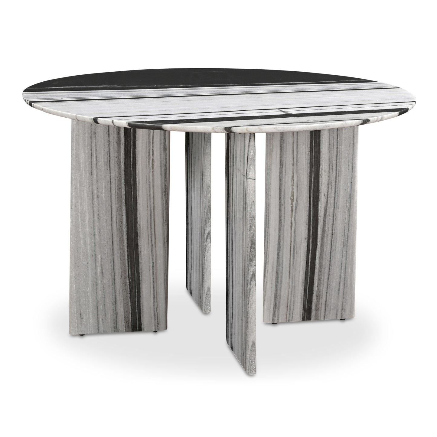 Round Marble Dining Table for Dining Room Decor, Seats Four