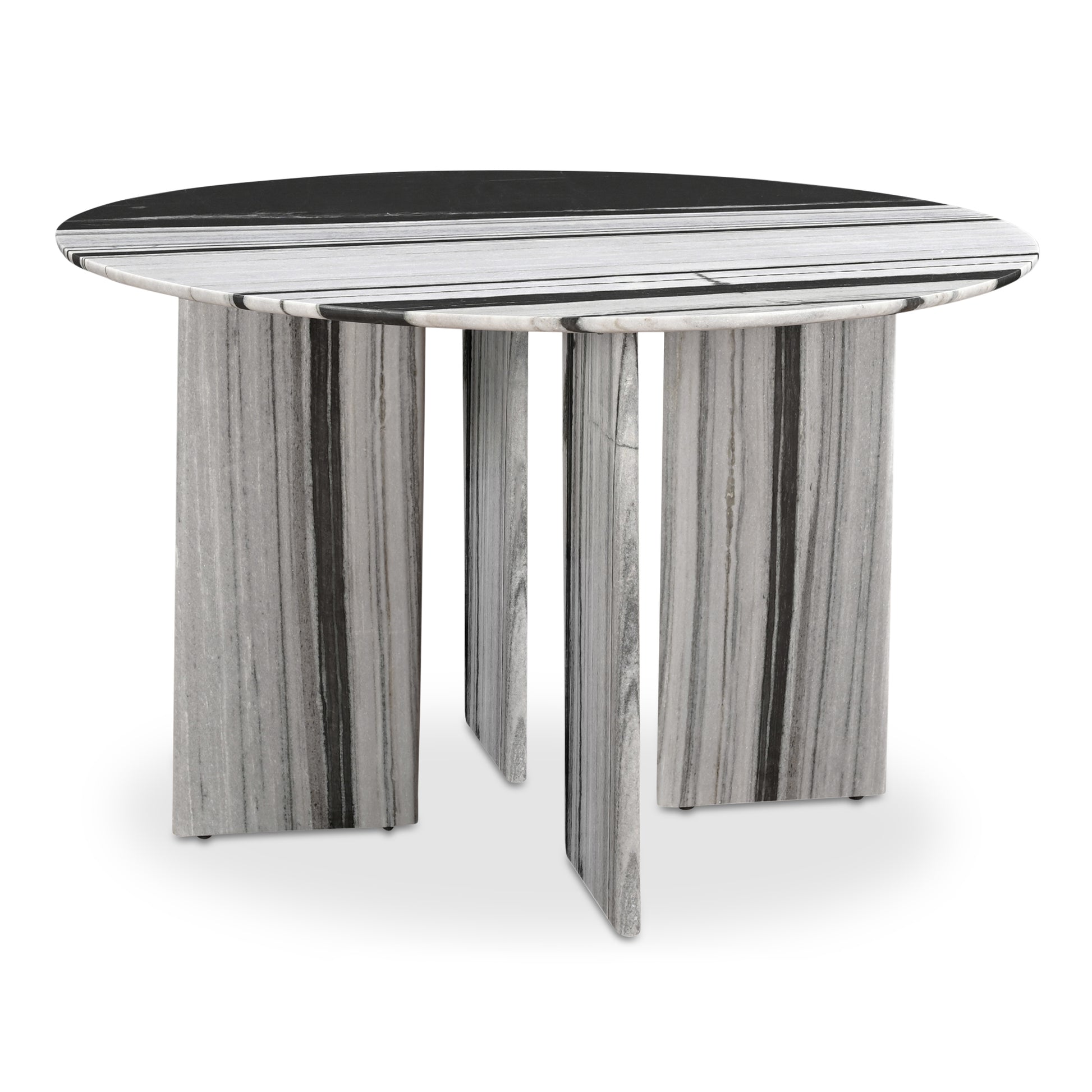 Round Marble Dining Table for Dining Room Decor, Seats Four