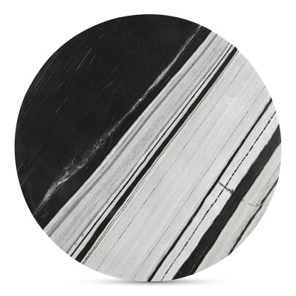 Round Marble Dining Table for Dining Room Decor, Seats Four