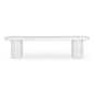 Eris Outdoor Dining Bench White