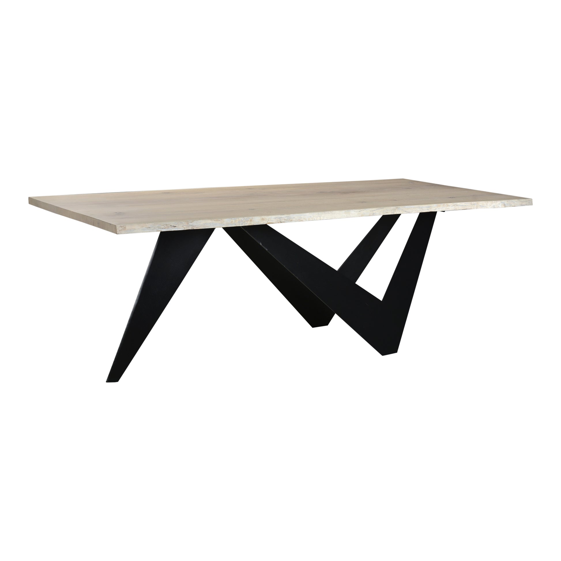 Bird Dining Table - Natural Wood & Iron
