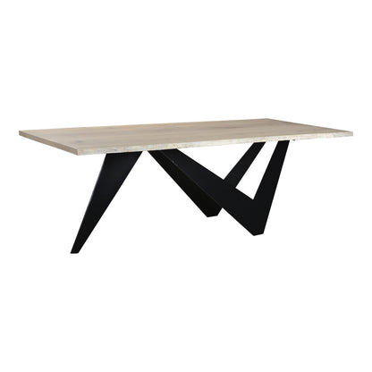 Bird Dining Table - Natural Wood & Iron
