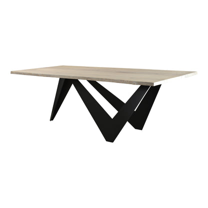 Bird Dining Table - Natural Wood & Iron