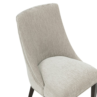 Taupe Rubber Wood Dining Chairs - Set of 2