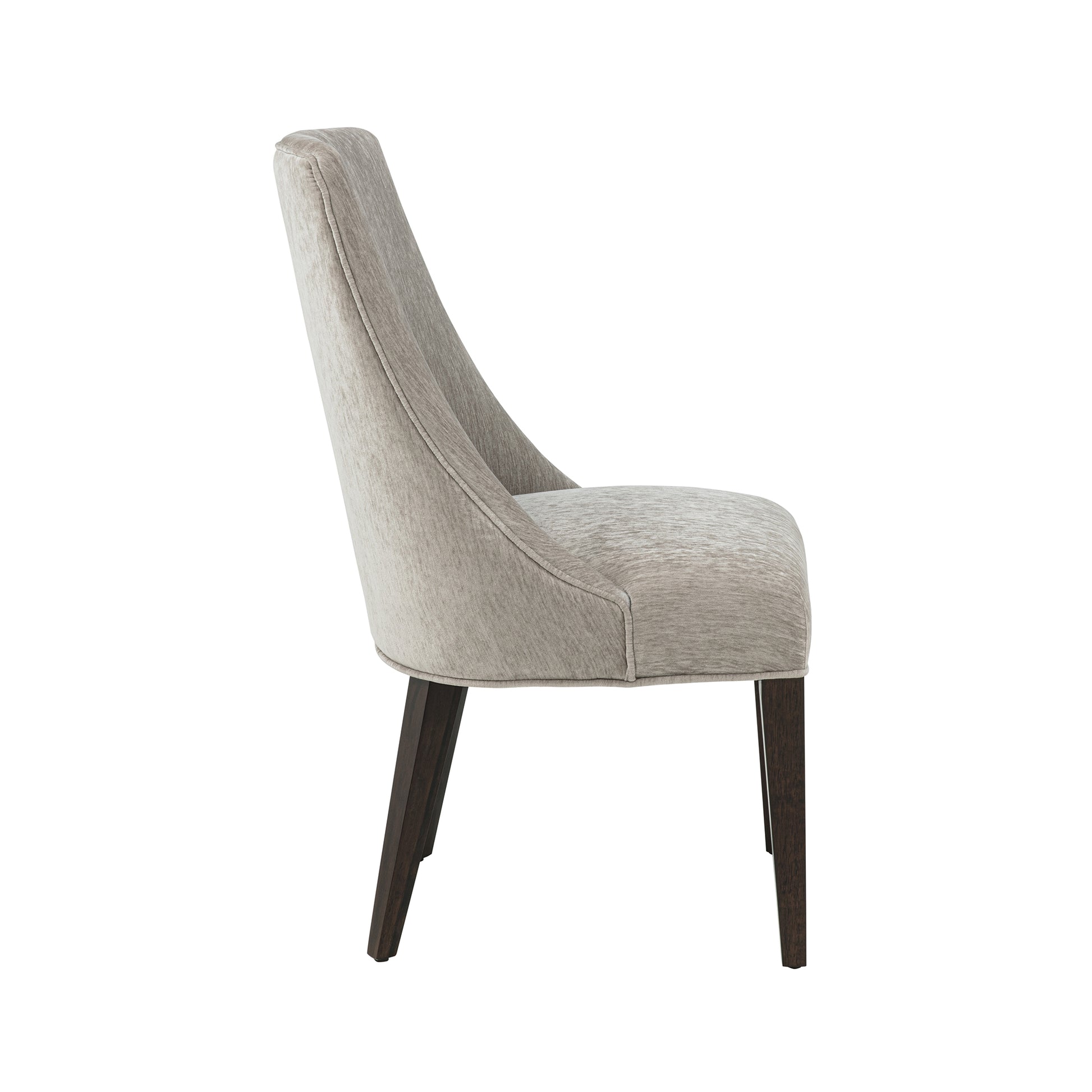 Taupe Rubber Wood Dining Chairs - Set of 2
