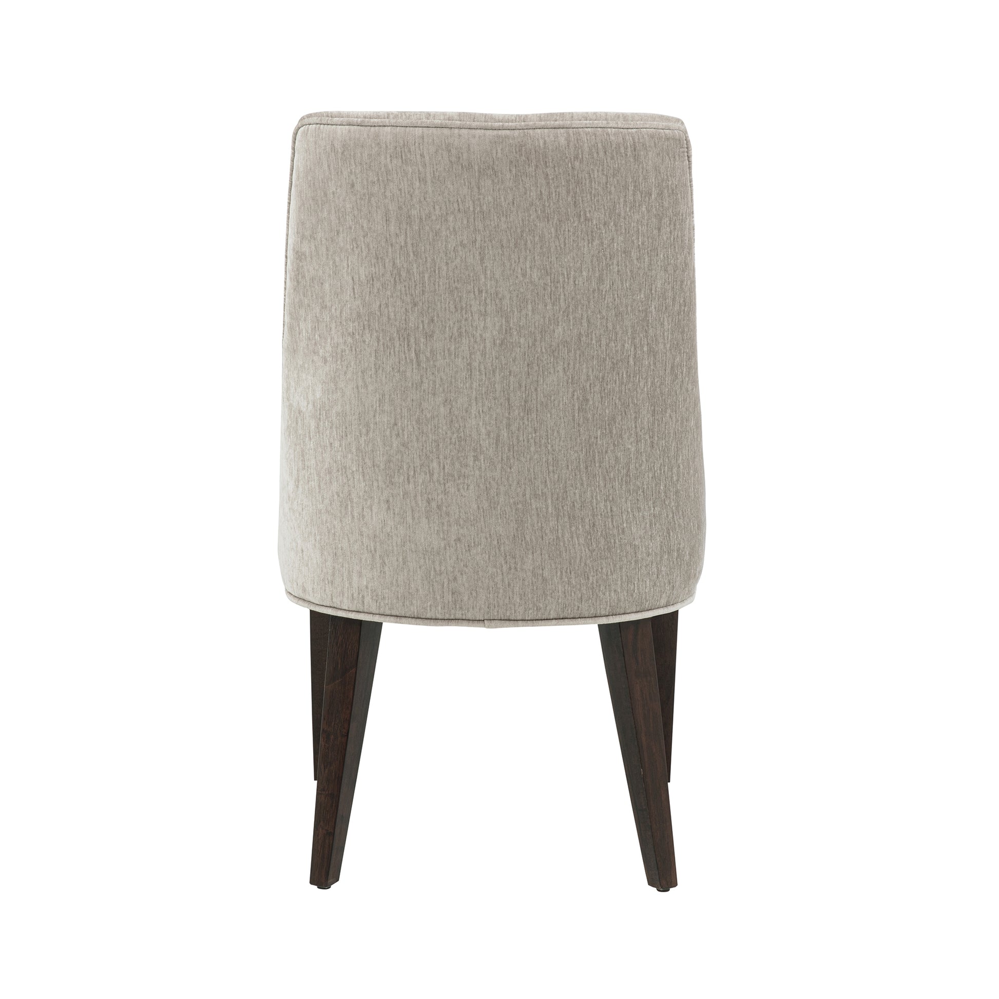 Taupe Rubber Wood Dining Chairs - Set of 2