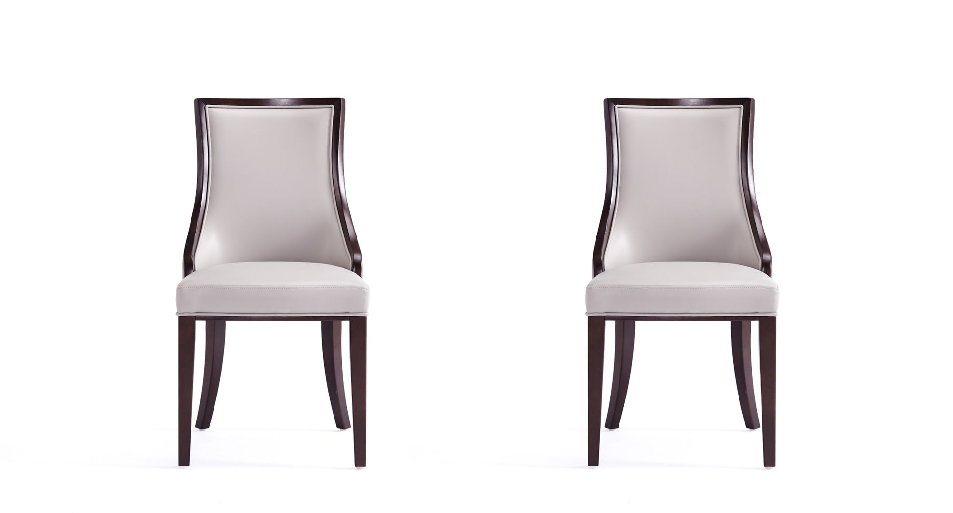 Dining Chair - Set of 2 in Light Gray