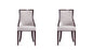 Dining Chair - Set of 2 in Light Gray