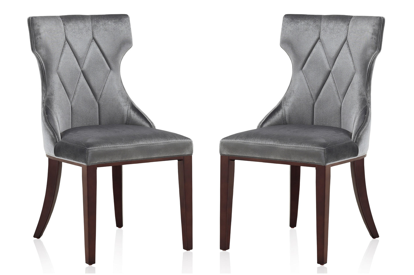 Dining Chair - Set of 2 in Gray
