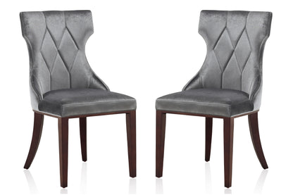 Dining Chair - Set of 2 in Gray