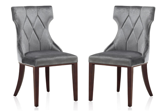 Dining Chair - Set of 2 in Gray